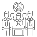 Political parties have signed the peace process agreement.