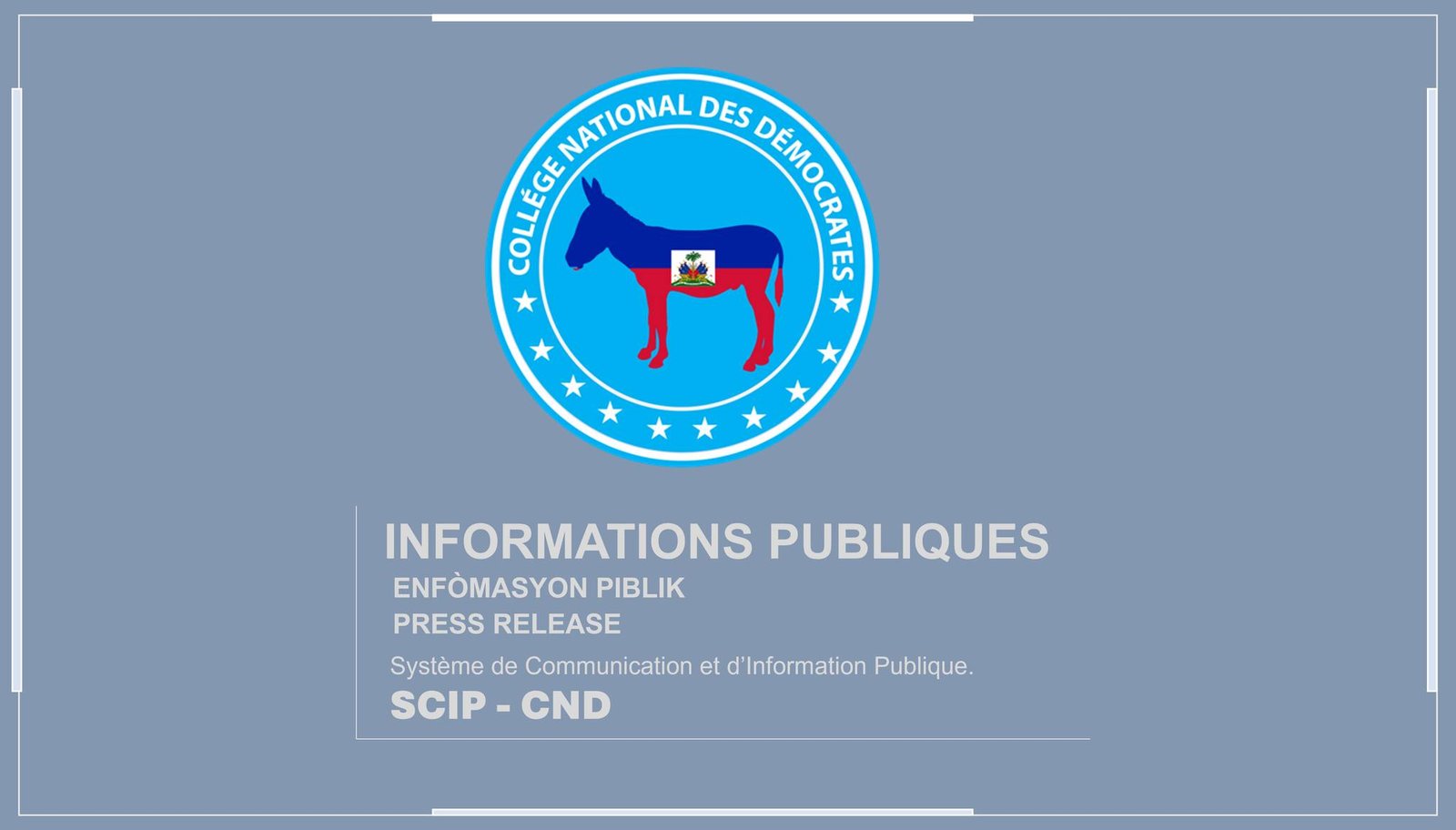 Le Collège National des Démocrates (CND) dénonce les agissements inconstitutionnels d’Alix Didier Fils-Aimé, Premier Ministre de la République d’Haïti.